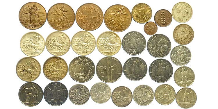 Regno dItalia, Lotto di 31 monete ... 