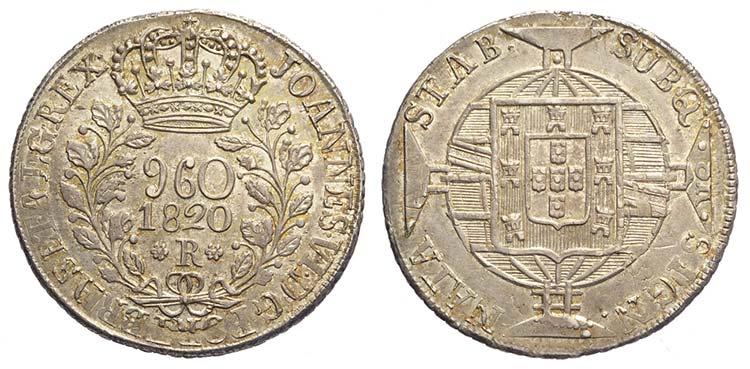 Brazil, Joao VI, 960 Reis 1820-R, ... 