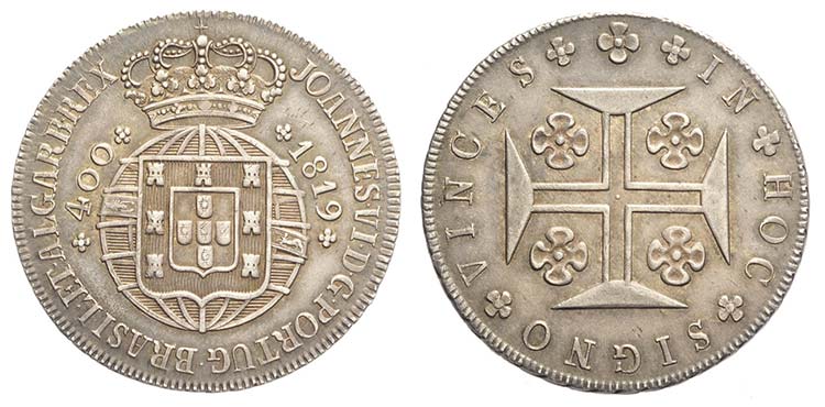 Portugal, Joao VI, 400 Reis 1819, ... 
