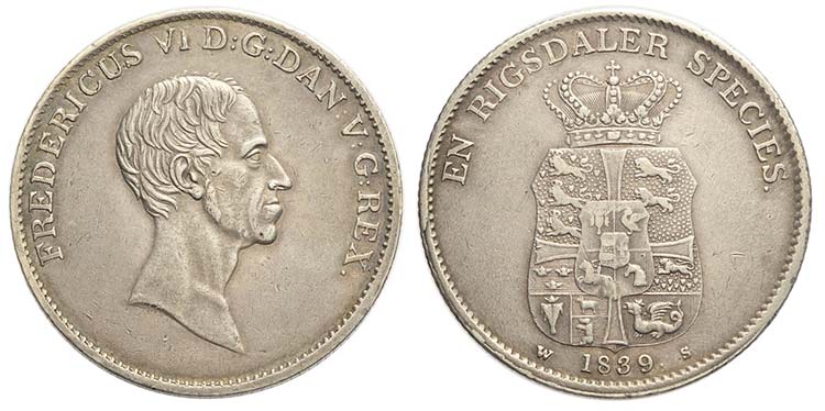 Denmark, Frederik VI, Speciedaler ... 