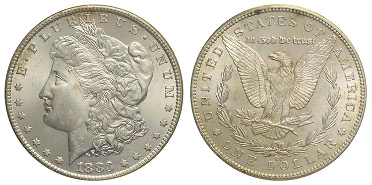 United States, Dollar 1883-CC, Ag ... 