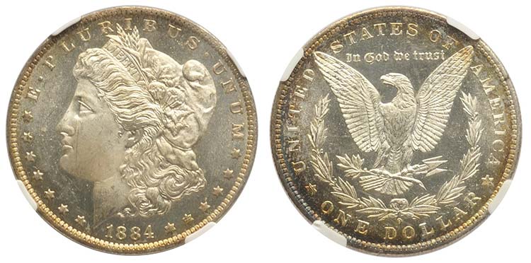 United States, Dollar 1884-O, Ag ... 