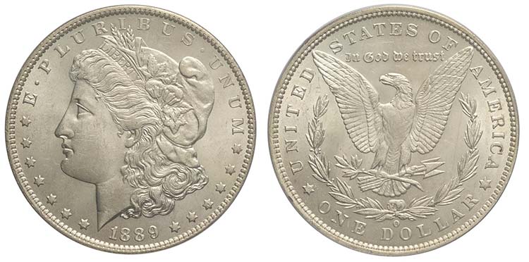United States, Dollar 1889-O, Ag ... 
