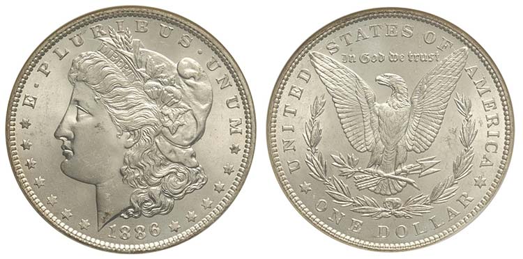 United States, Dollar 1886, Ag mm ... 