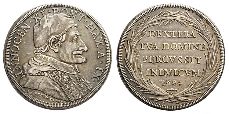 Roma, Innocenzo XI, Piastra 1684 ... 
