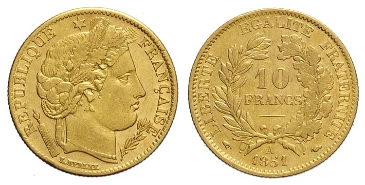 France, Republic, 10 Francs ... 