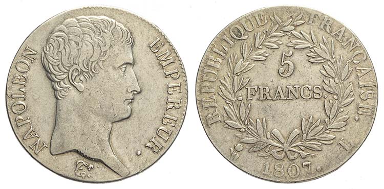 France, Napoleon I Empereur, 5 ... 