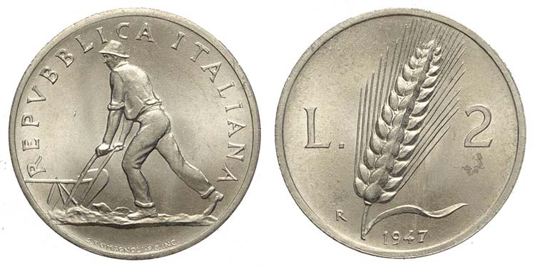 Repubblica Italiana, Monetazione ... 