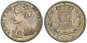 Francia Franco 1831 - Francia – Enrico V ... 