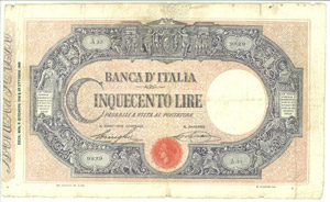 Vittorio Emanuele III 500 Lire 6/12/1918 - ... 
