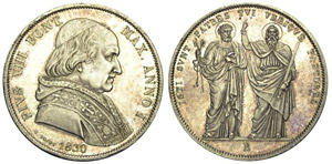 Bologna Scudo 1830 - Bologna – Pio VIII ... 