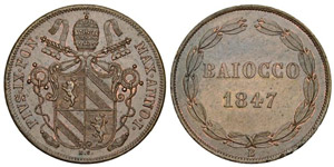 Bologna Baiocco 1847 - Bologna – Pio IX ... 