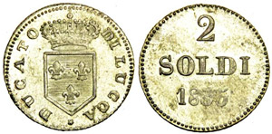 Lucca 2 Soldi 1835 - Lucca – Carlo ... 