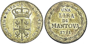 Mantova Lira 1791 - Mantova – Leopoldo II ... 