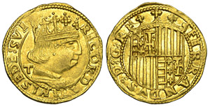 Napoli (1458-1494) Ducato con sigla T - SPL ... 