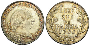 Parma 6 Lire 1795 - Parma – Ferdinando di ... 