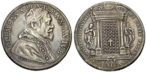 Roma Piastra 1675 IVB - Roma – Clemente X ... 