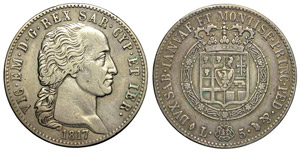 Savoia 5 Lire 1817 - Savoia – Vittorio ... 