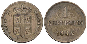 Savoia Centesimo 1842 - Savoia – Carlo ... 