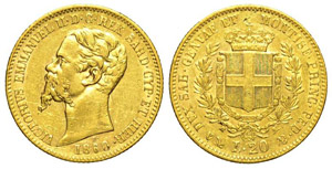 Savoia 20 Lire 1860 Genova - Savoia – ... 