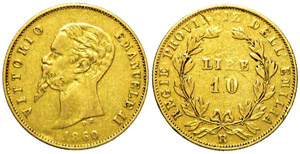 Savoia 10 Lire 1860 Bologna - Savoia – ... 