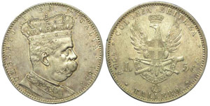 Regno d’Italia 5 Lire Tallero 1891 - Regno ... 