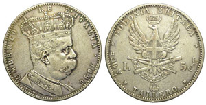 Regno d’Italia 5 Lire Tallero 1896 - Regno ... 