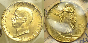 100 Lire “Italia su Prora” 1933 - Regno ... 
