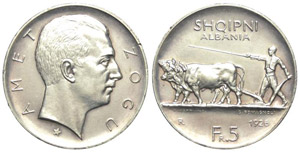 Albania 5 Franchi 1926 - Albania – Amet ... 