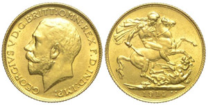 Gran Bretagna Sterlina 1914 - Gran Bretagna ... 