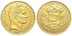 Venezuela 20 Bolivares 1912 - Venezuela – ... 