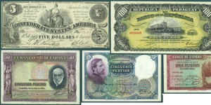 Lotto di 5 Banconote - Lotto di 5 Banconote ... 