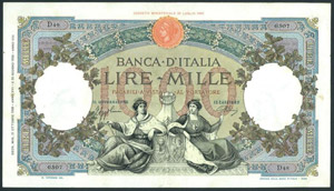 Vittorio Emanuele III (1900-1943) 1.000 Lire ... 