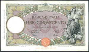Vittorio Emanuele III (1900-1943) 500 Lire ... 