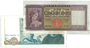 Repubblica Italiana (dal 1946) Lotto di 2 ... 