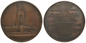 Medaglia a ricordo del monumento al ... 