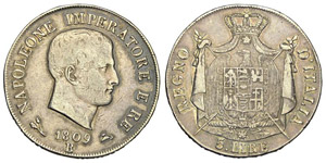 Bologna 5 Lire 1809 - Bologna – Napoleone ... 