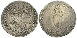 Fano (1592-1605) Testone anno II - Fano – ... 