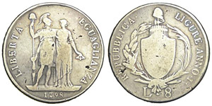 Genova 8 Lire 1798 - Genova – Repubblica ... 