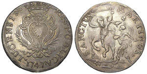Lucca Scudo 1747 - Lucca – Repubblica ... 