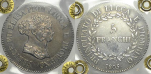 Lucca 5 Franchi 1805 - Lucca – Elisa ... 