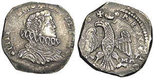 Messina (1621-1665) 4 Tarì sigle IP MP - ... 