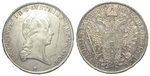 Milano Tallero 1820 - Milano – Francesco I ... 