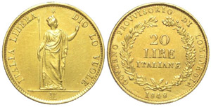 Milano 20 Lire 1848 - Milano – Governo ... 