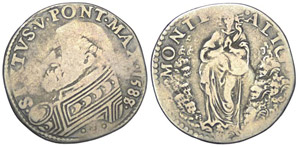 Montalto Testone 1588 - Montalto – Sisto V ... 