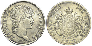 Napoli 5 Lire 1812 - Napoli – Gioacchino ... 
