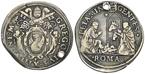 Roma (1572-1585) Testone - Roma – Gregorio ... 