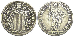 Roma Grosso 1748 - Roma – Benedetto XIV ... 