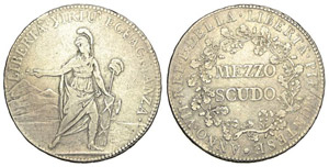 Torino (1798-1799) Mezzo Scudo anno VII - ... 