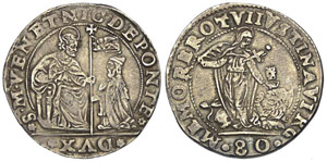 Venezia (1578-1585) Mezzo Scudo da 4 Lire - ... 